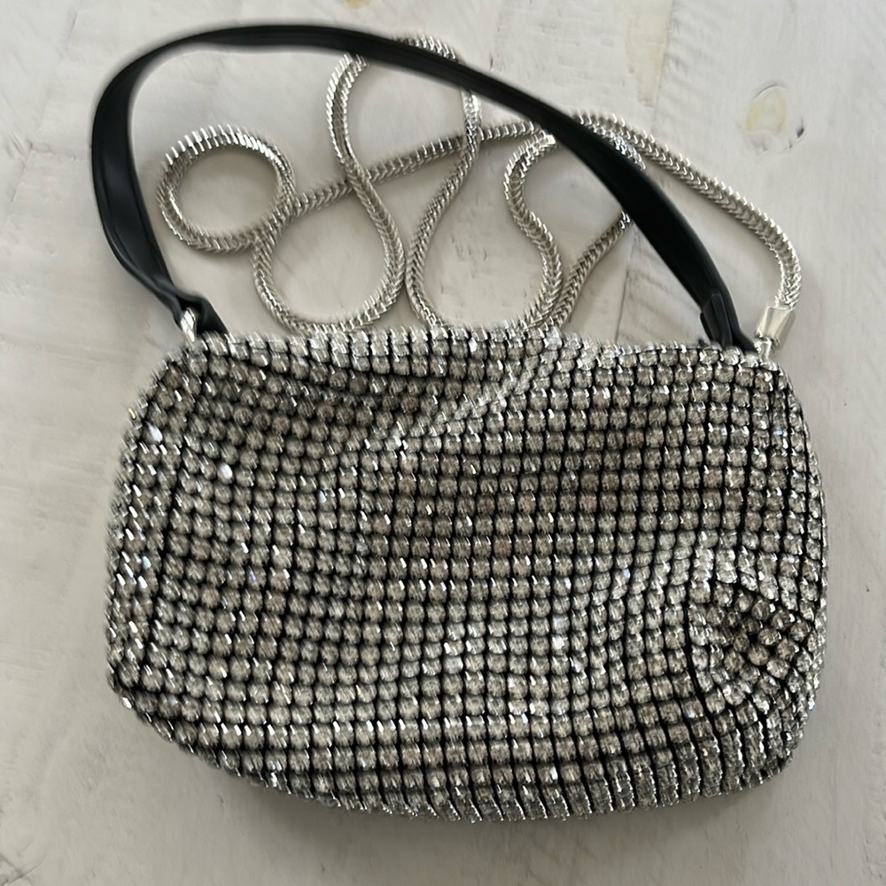 NWOT rhinestone crossbody evening bag